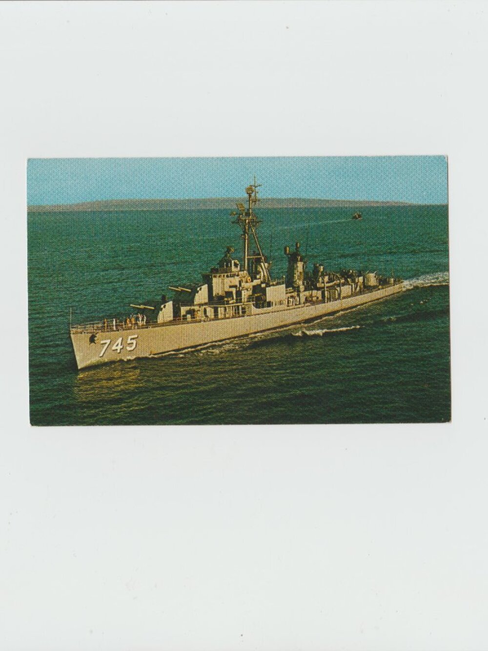 U.S.S. Brush ( DD - 745) Destroyer Postcard